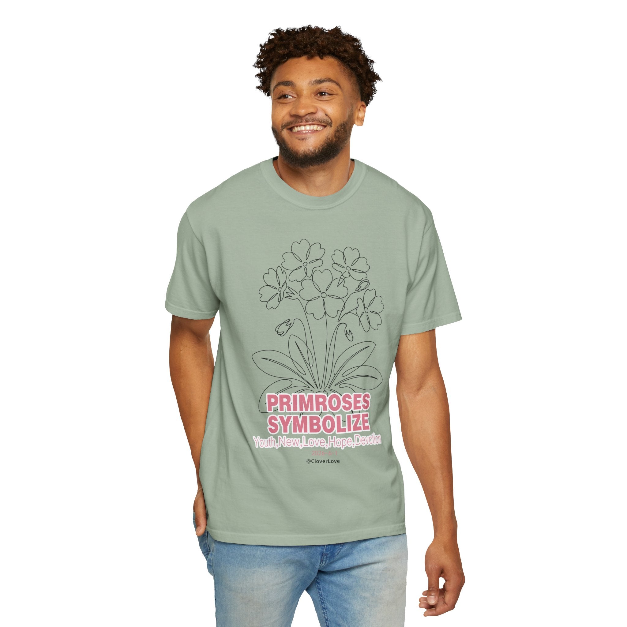 Primrose Flower T-Shirt - Botanical Graphic Shirt for Flower Lovers