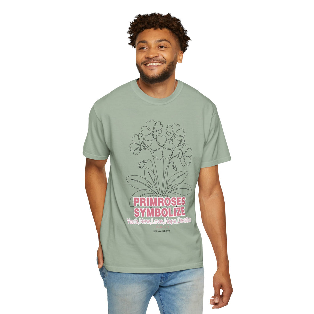 Primrose Flower T-Shirt - Botanical Graphic Shirt for Flower Lovers