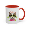 Cool Cat Summer Mug | Personalized Cat Photo Coffee Cup With Custom Text