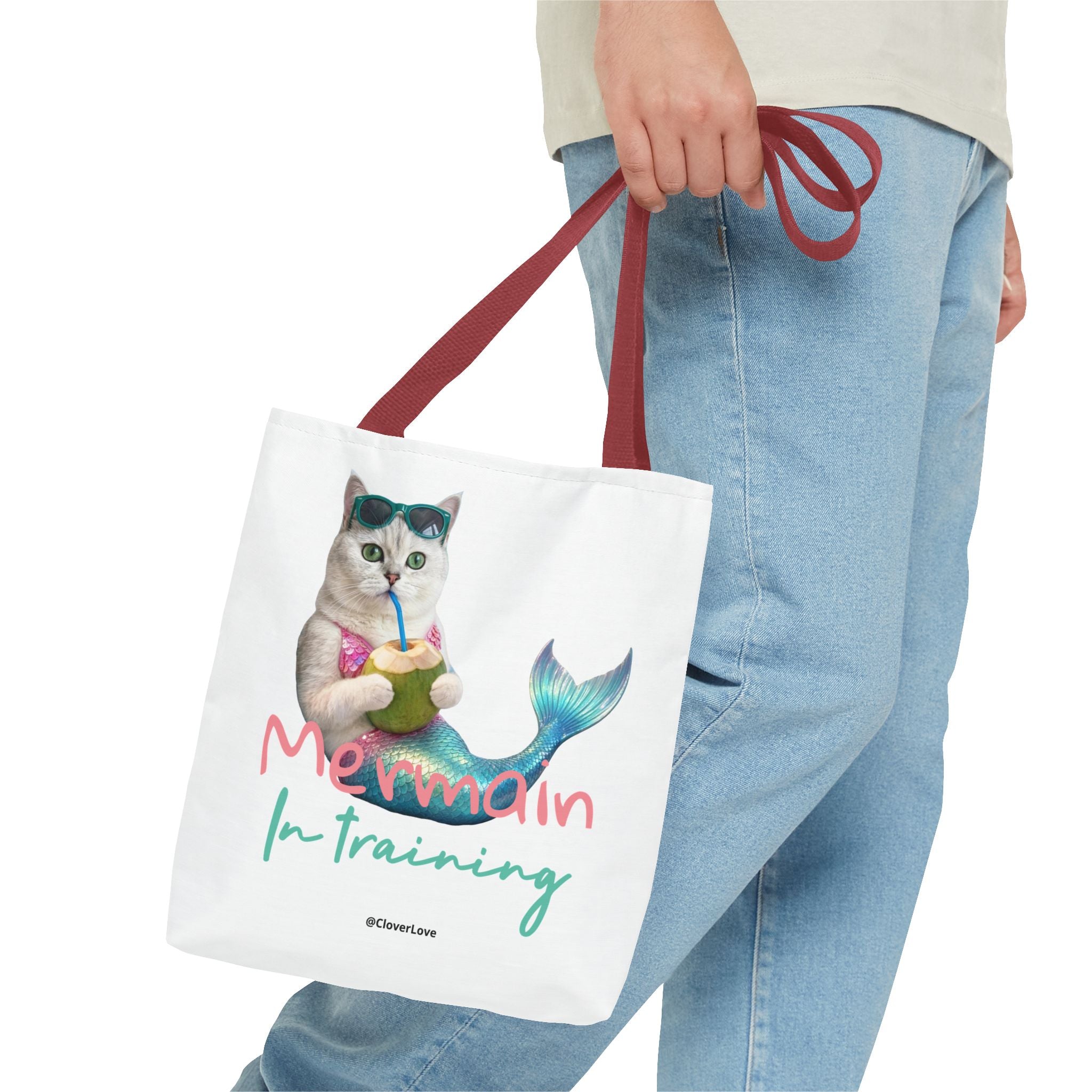 Custom Cat Tote Bag | Personalized Cat Photo Summer Canvas Bag