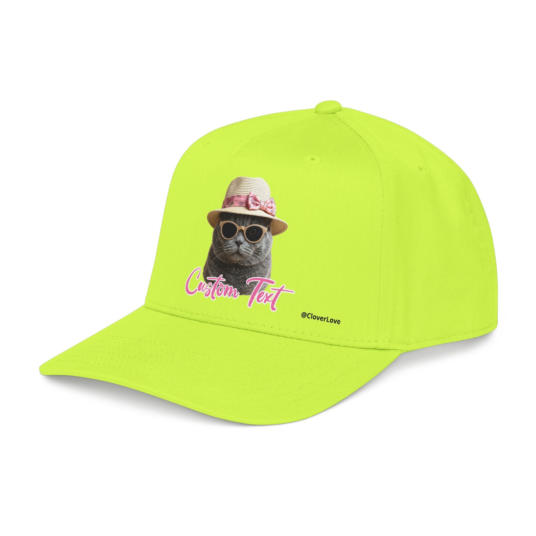 Cute Cat Photo Hat | Personalized Pet Lover Baseball Cap