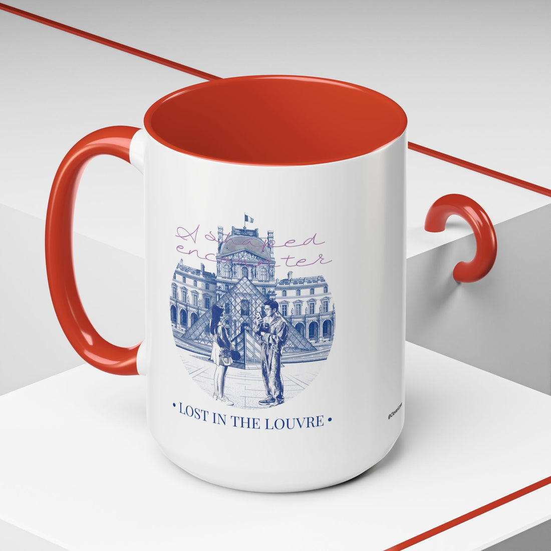 Louvre Paris Travel Mug - Art Museum Coffee Cup for Travelers