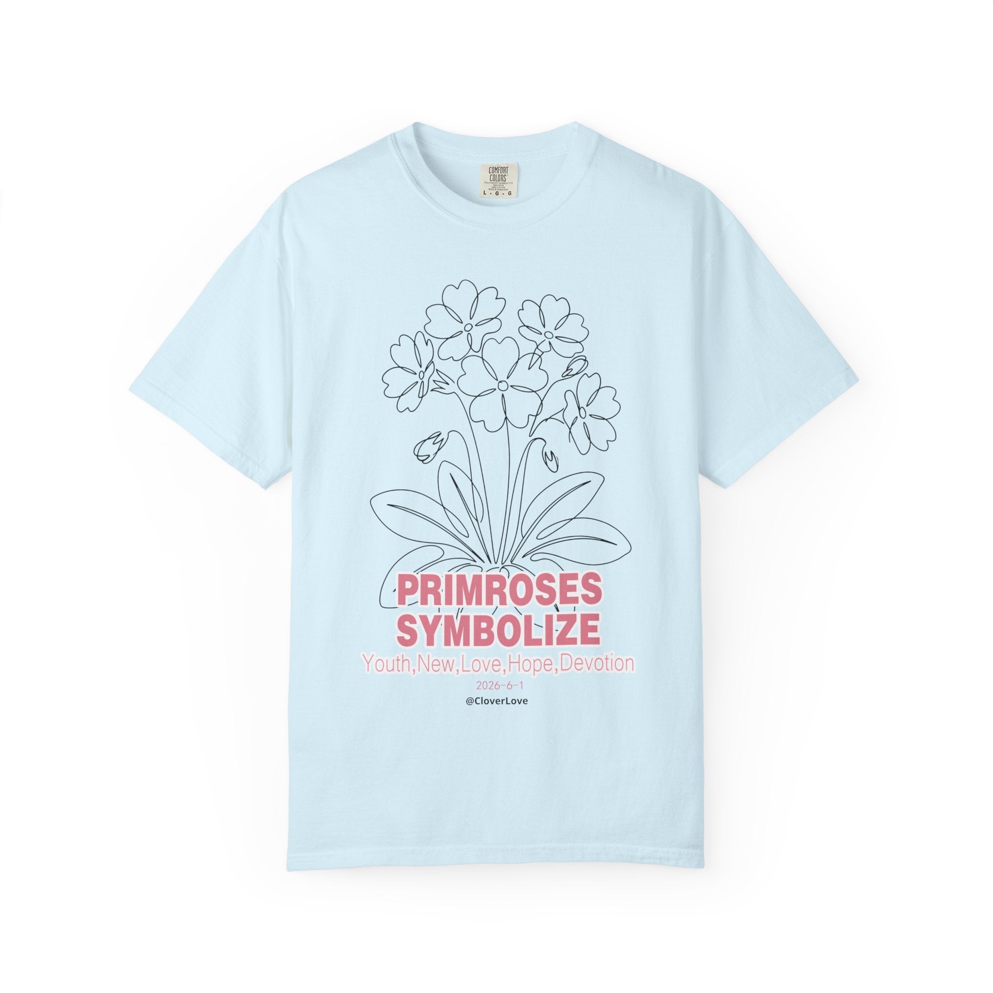 Primrose Flower T-Shirt - Botanical Graphic Shirt for Flower Lovers