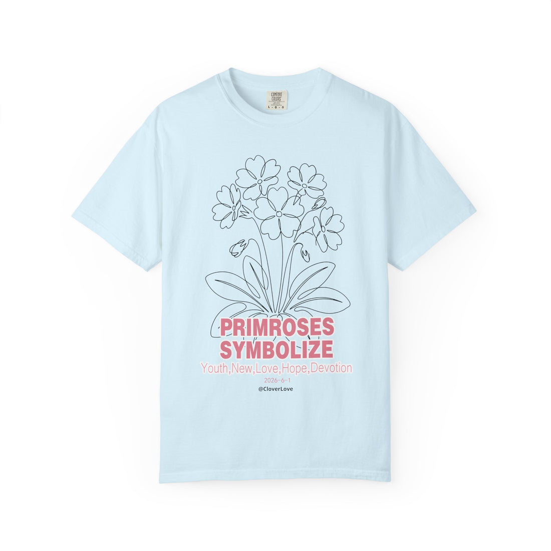 Primrose Flower T-Shirt - Botanical Graphic Shirt for Flower Lovers
