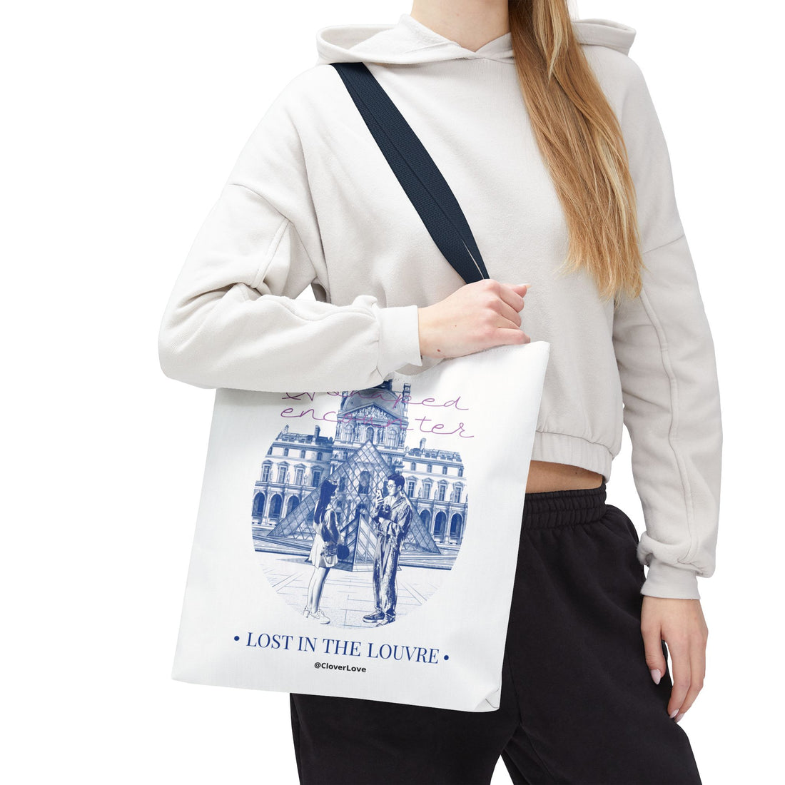 Louvre Paris Tote Bag | Vintage Museum Travel Canvas Bag