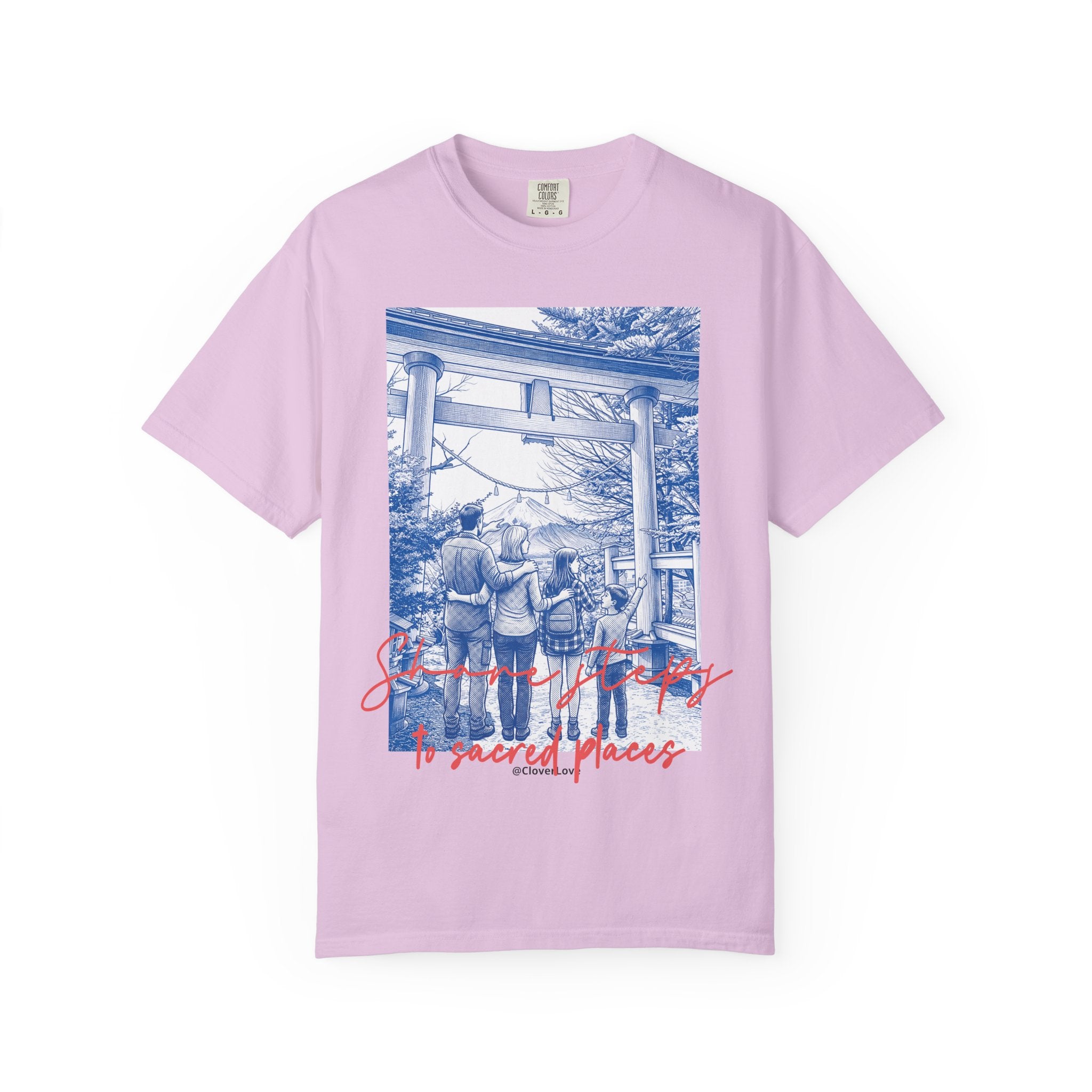 Custom Japan Landmark T-Shirt - Vintage Shrine Adventure Tee, Travel Lover Gift