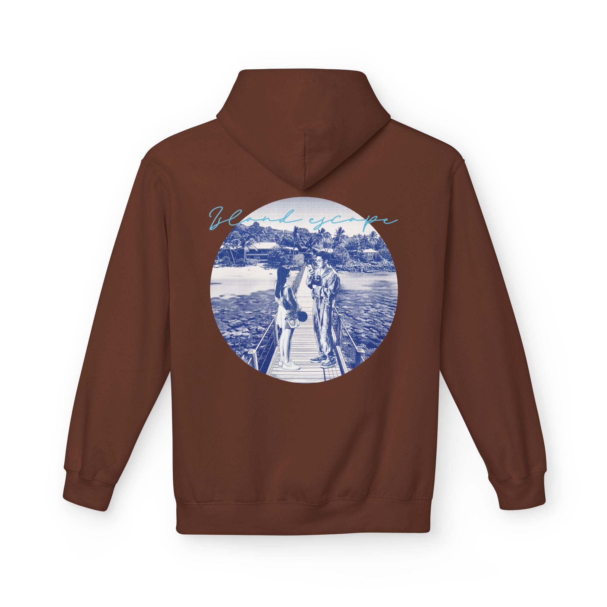 Tropical Vacation Hoodie | Romantic Beach Travel Graphic Sweatshirt