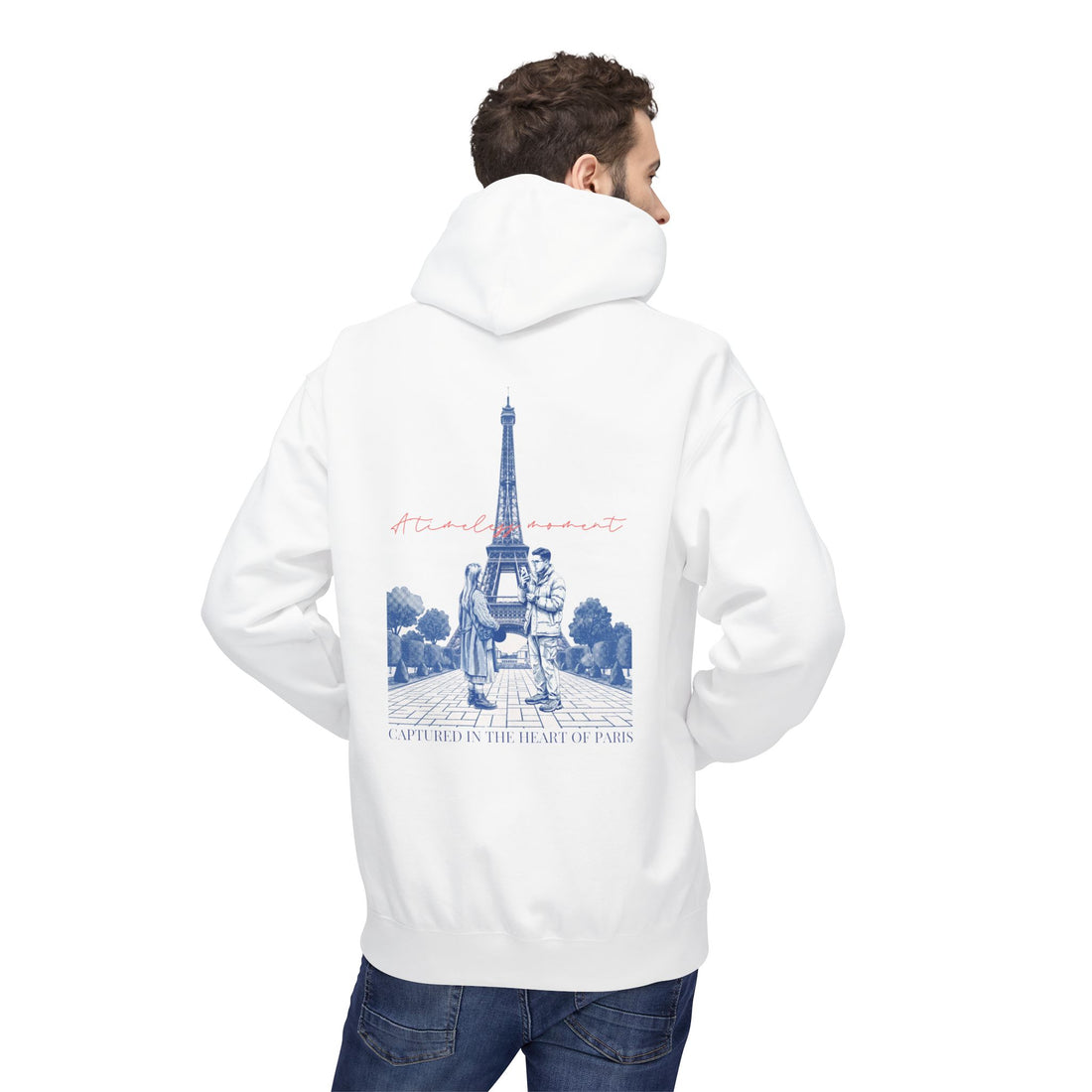 Paris Eiffel Tower Hoodie | Romantic Travel Graphic Sweatshirt