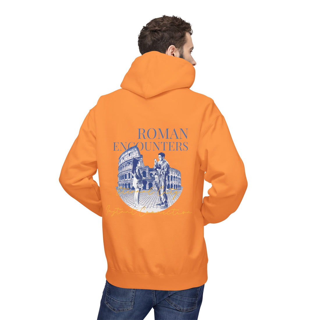 Roman Encounters Hoodie | Colosseum Travel Landmark Sweatshirt