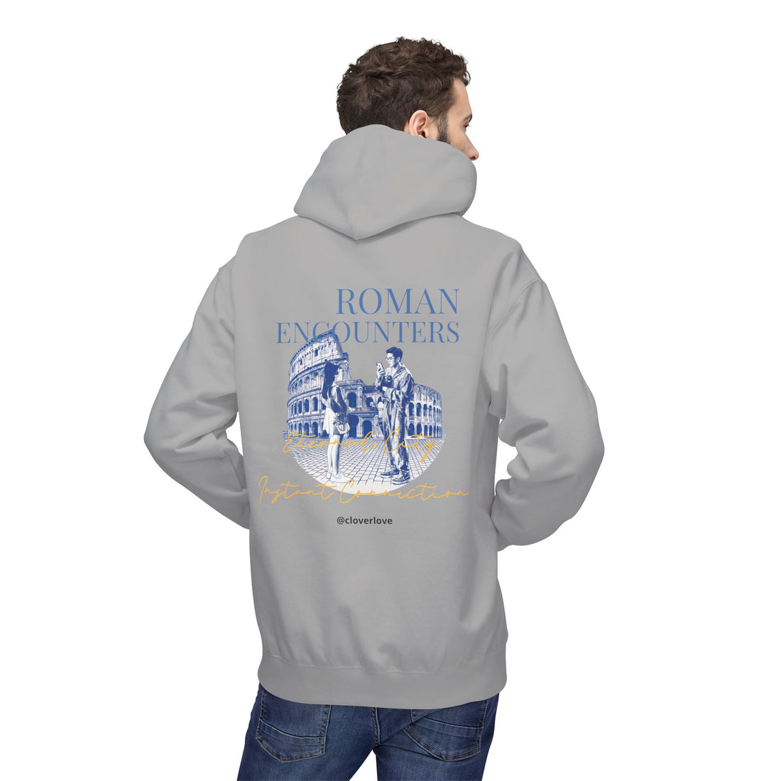 Kapuzenpullover „Römische Begegnungen“ | Kolosseum Reise-Wahrzeichen Sweatshirt