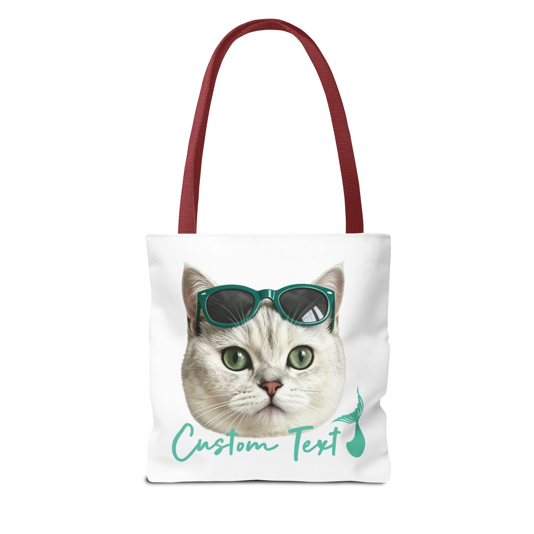 Custom Cat Tote Bag | Personalized Cat Photo Summer Canvas Bag