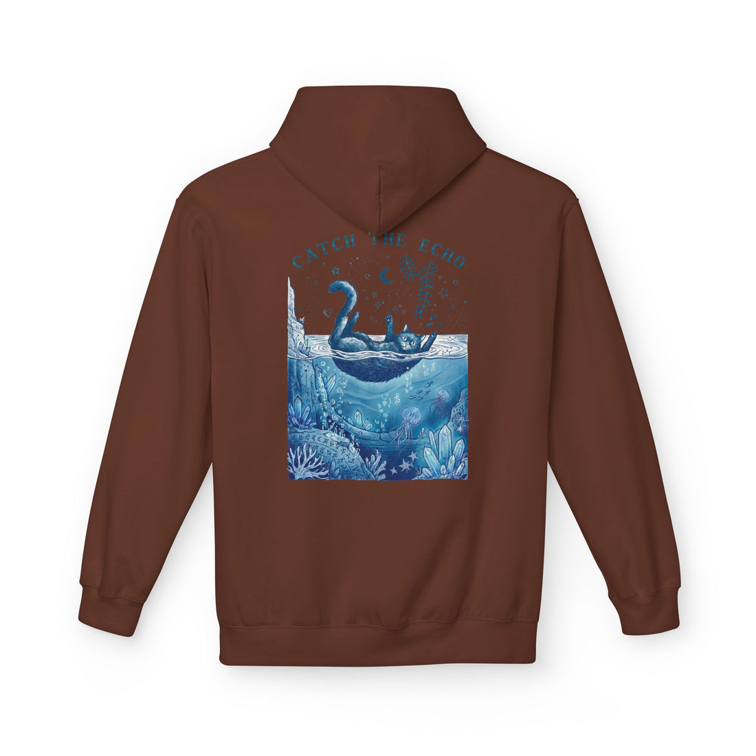 Cat Ocean Adventure Hoodie | Vintage Underwater Graphic Sweatshirt