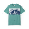 Cat’s Ocean Adventure T-Shirt - Vintage Ocean Wave Graphic Tee for Cat Lovers