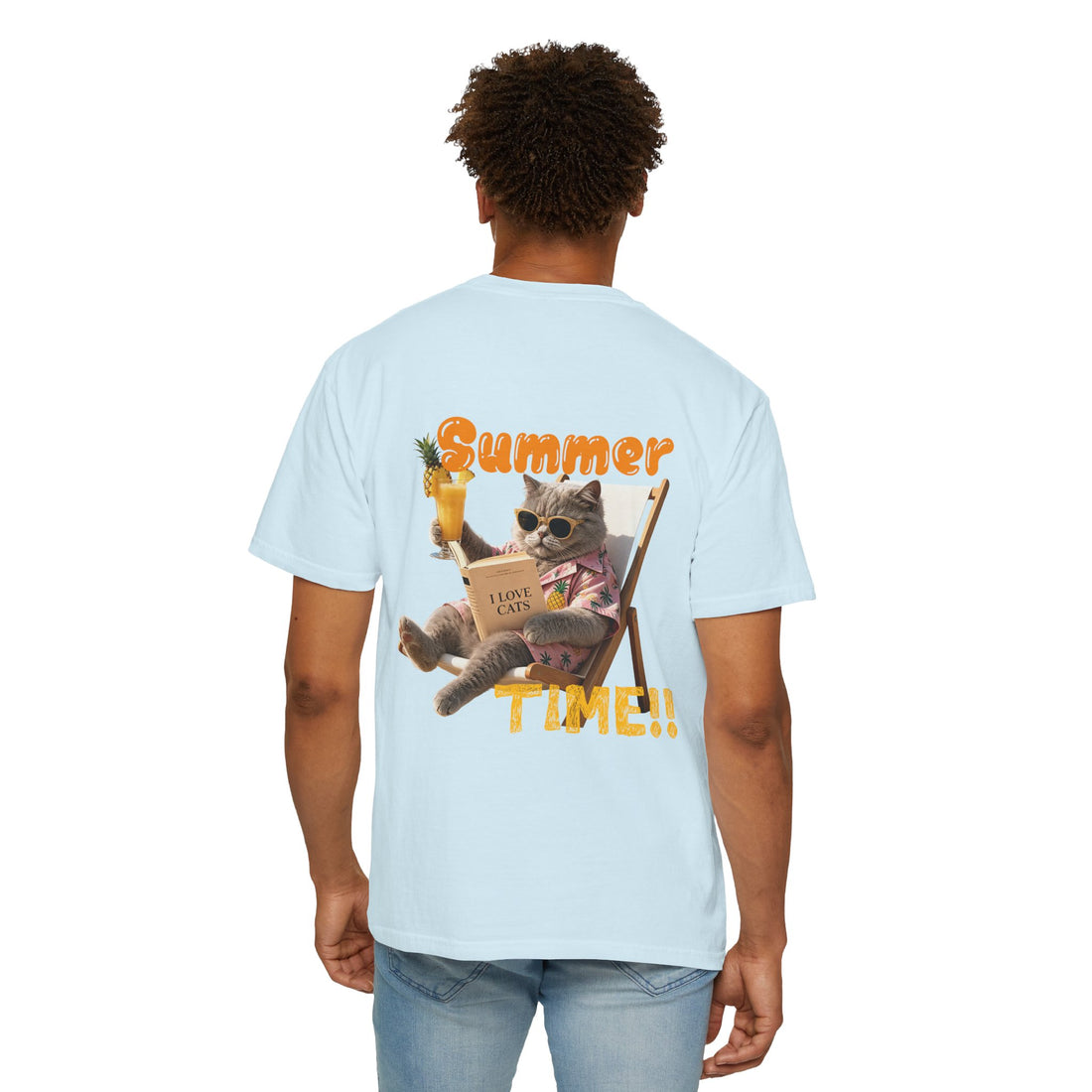 Custom Cat Summer T-Shirt - Funny Vacation Cat Tee, Pet Lover Gift