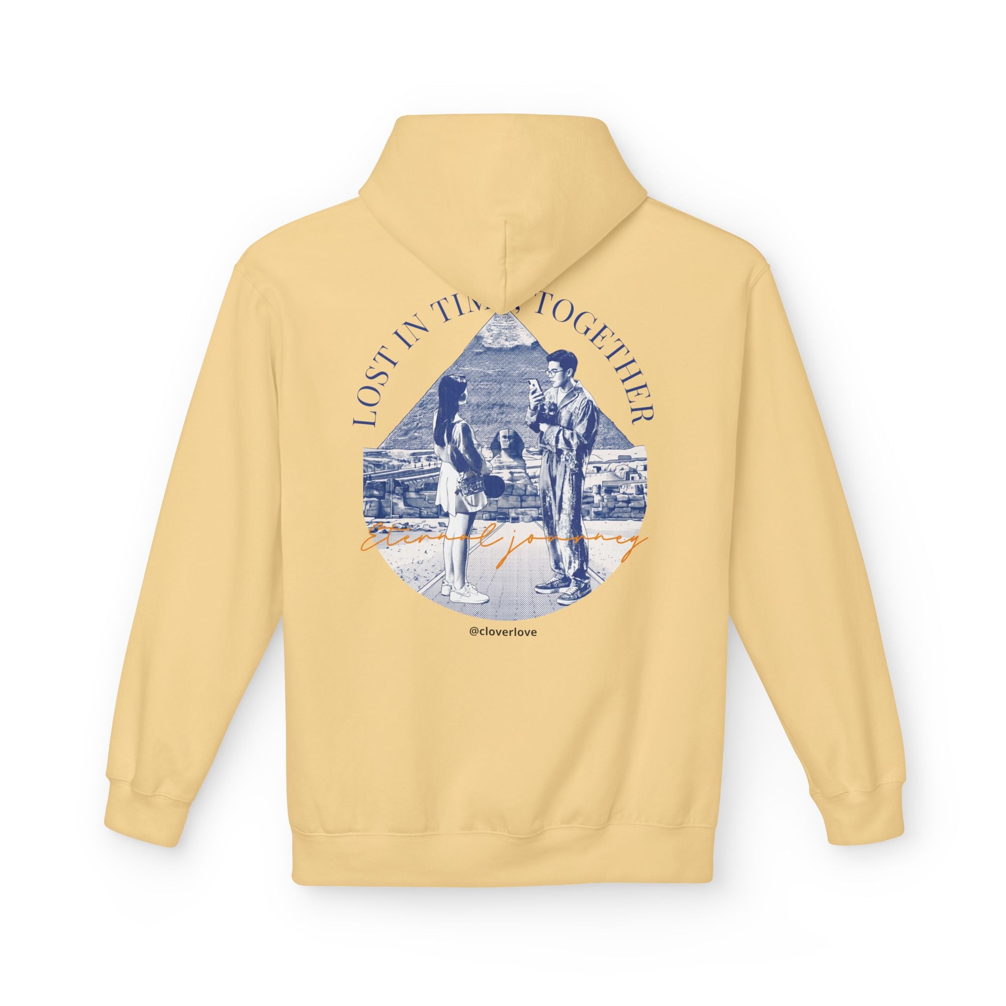 Vintage Reise Hoodie | Pärchen Wahrzeichen Grafik Sweatshirt