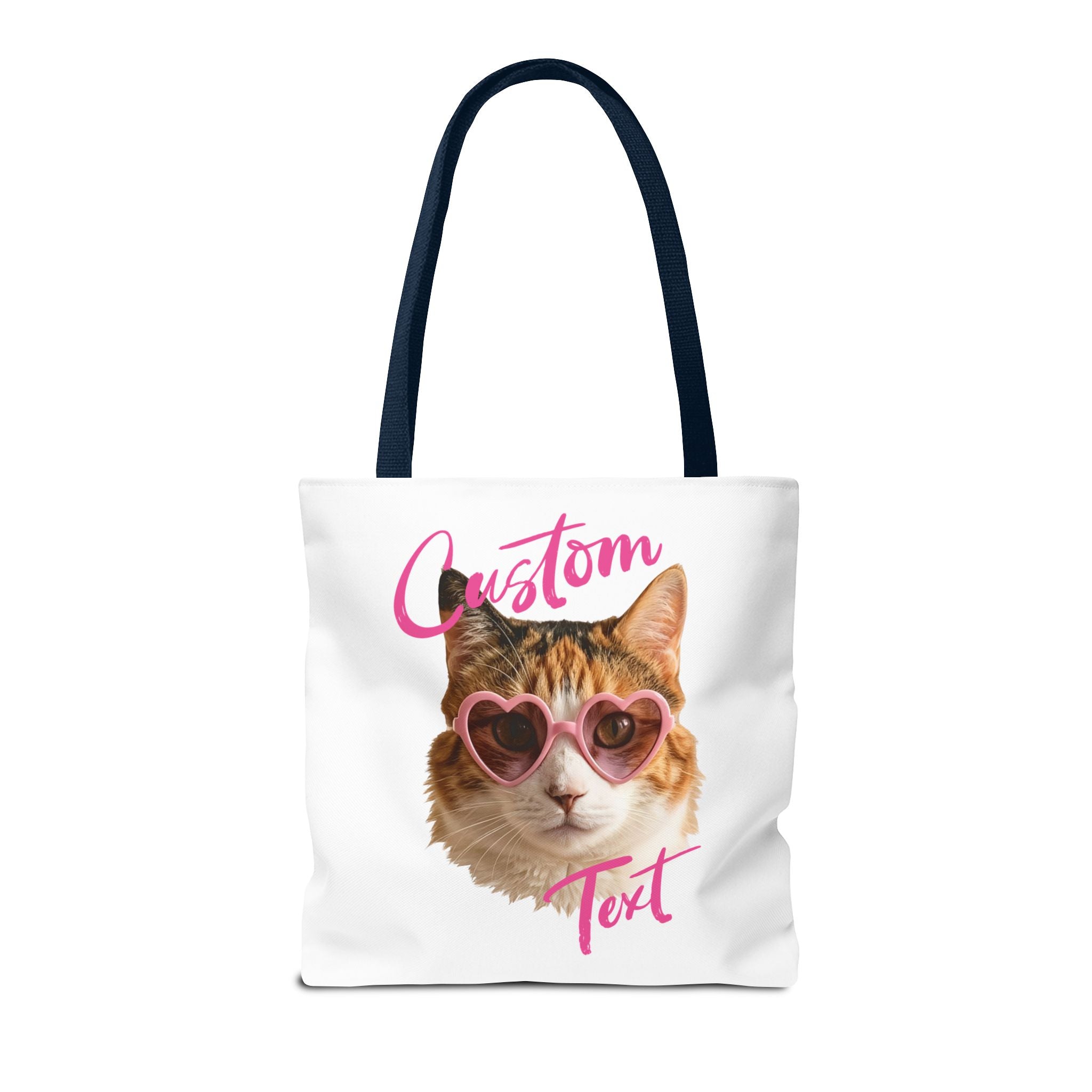 Cute Cat Tote Bag | Custom Cat Photo Personalized Canvas Bag