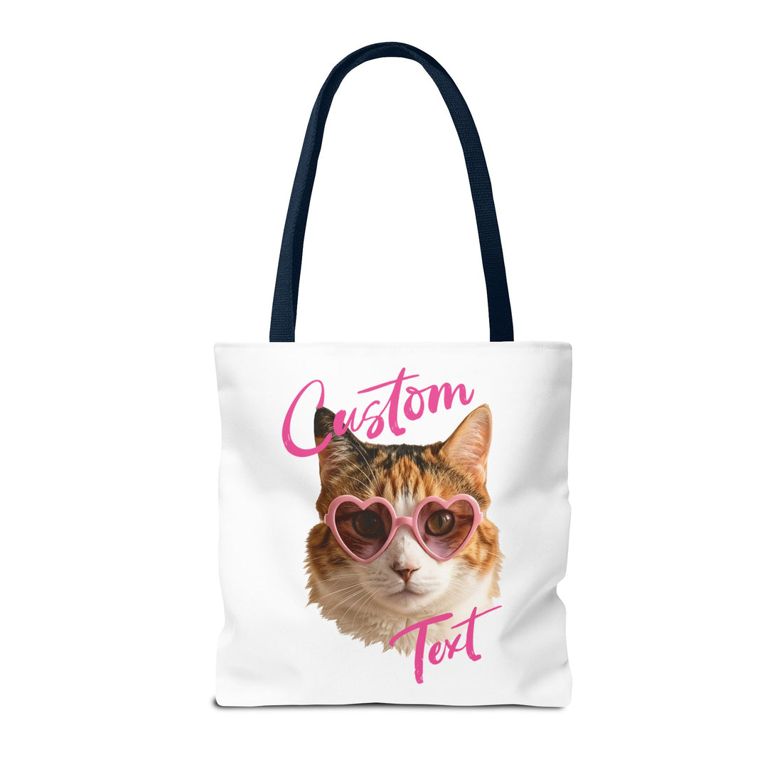 Cute Cat Tote Bag | Custom Cat Photo Personalized Canvas Bag