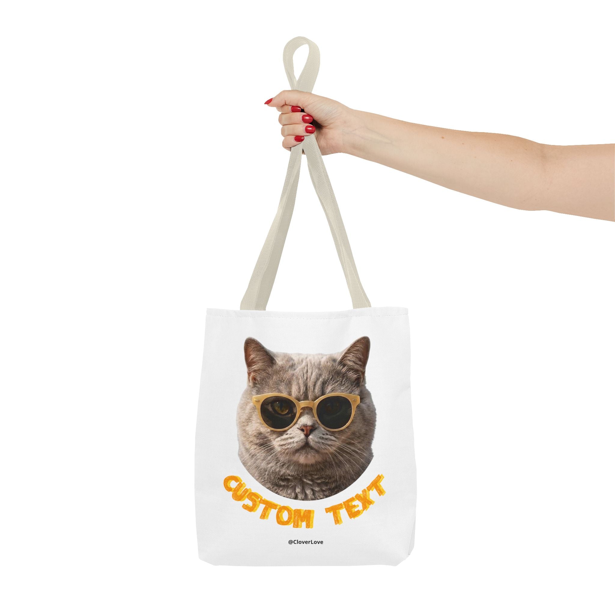 Summer Cat Tote Bag | Funny Cat Lover Beach Canvas Bag