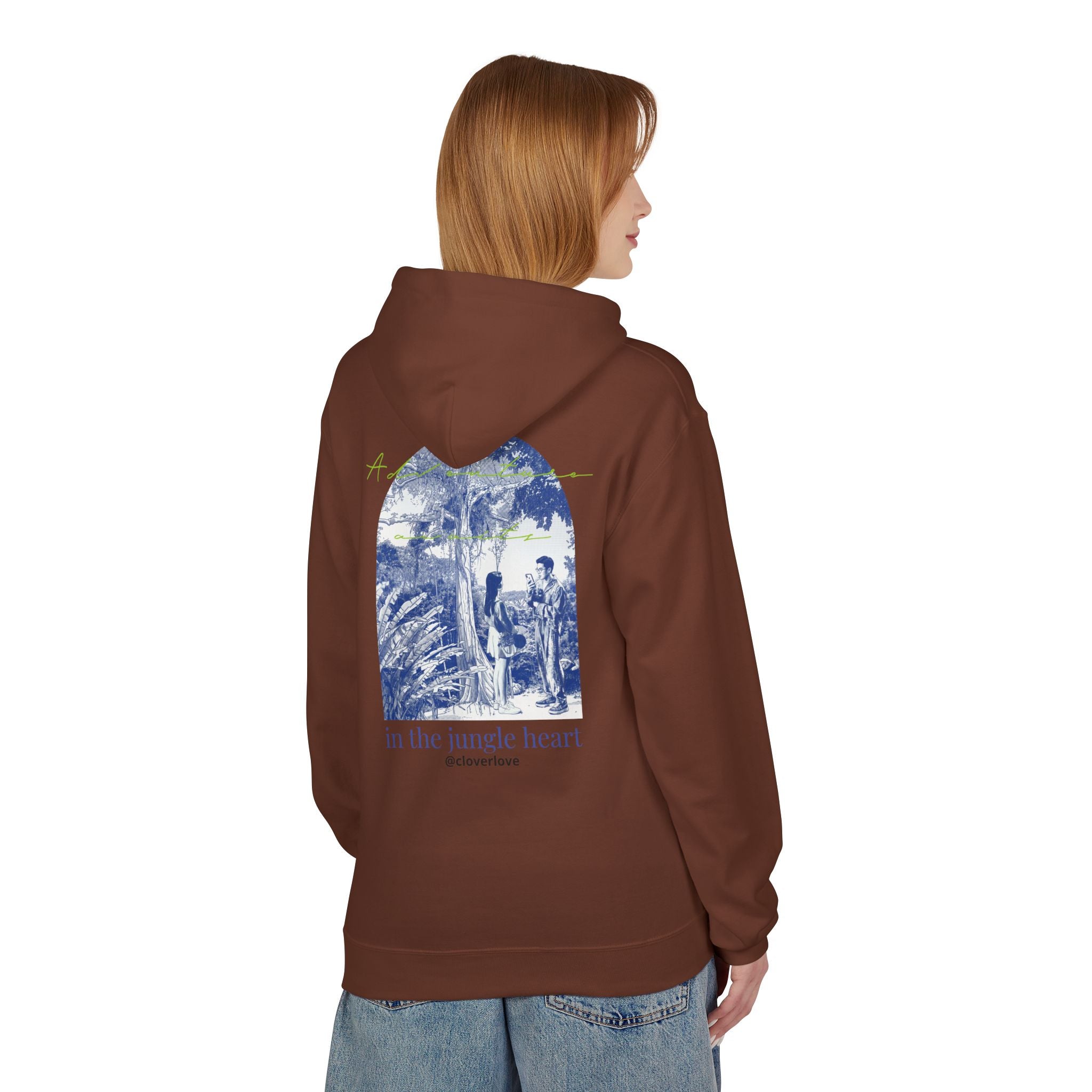 Dschungel-Abenteuer Hoodie – Vintage Tropical Travel Grafik Pullover Sweatshirt