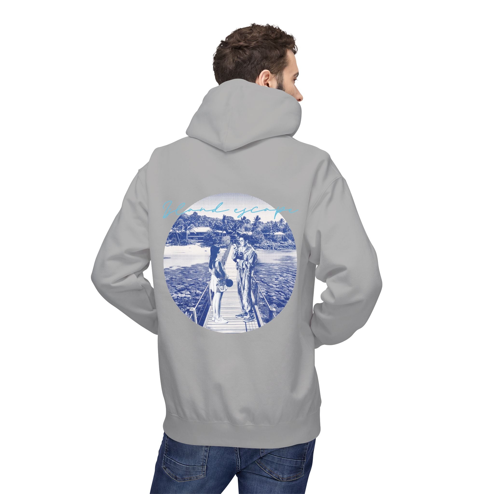 Tropical Vacation Hoodie | Romantic Beach Travel Graphic Sweatshirt