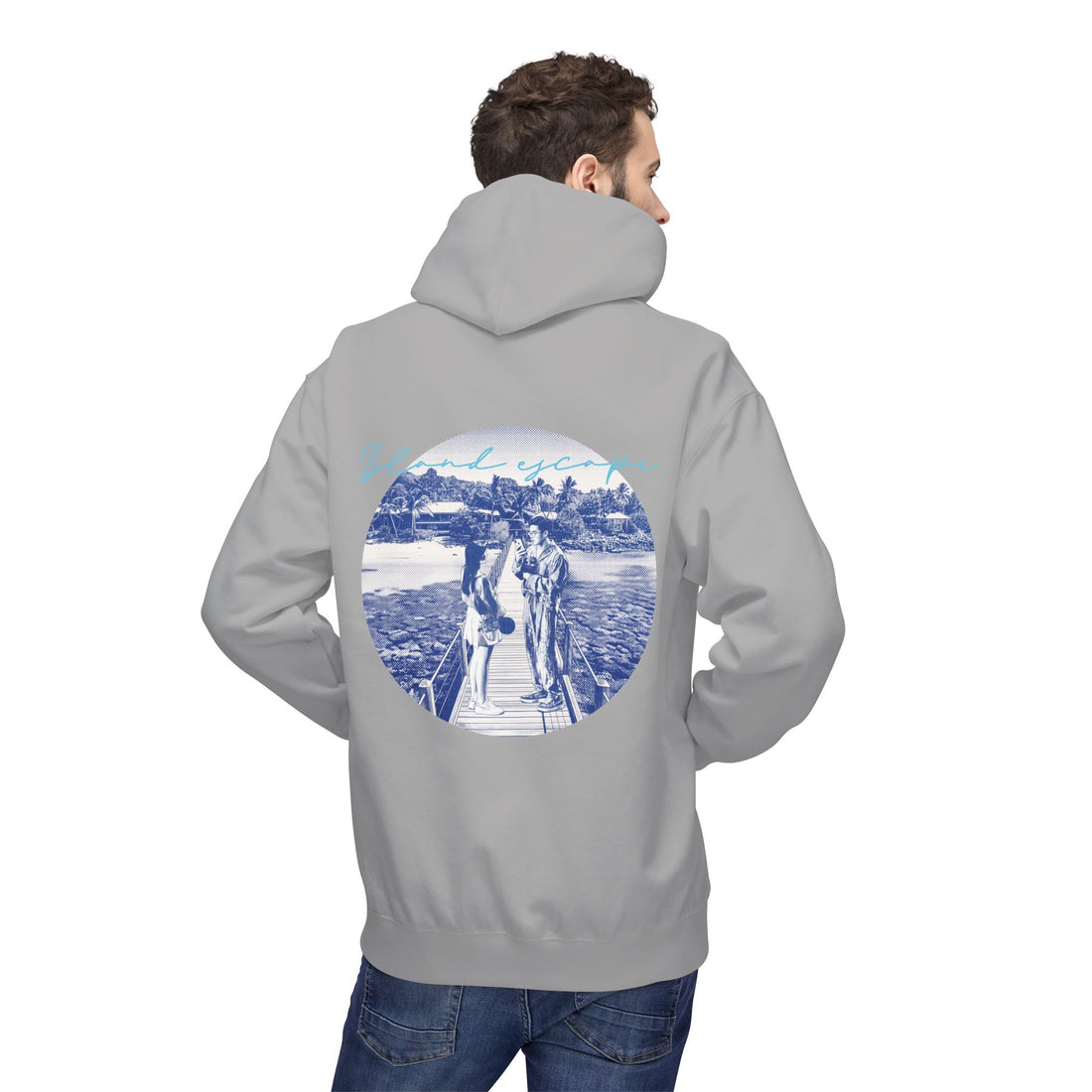 Tropical Vacation Hoodie | Romantic Beach Travel Graphic Sweatshirt