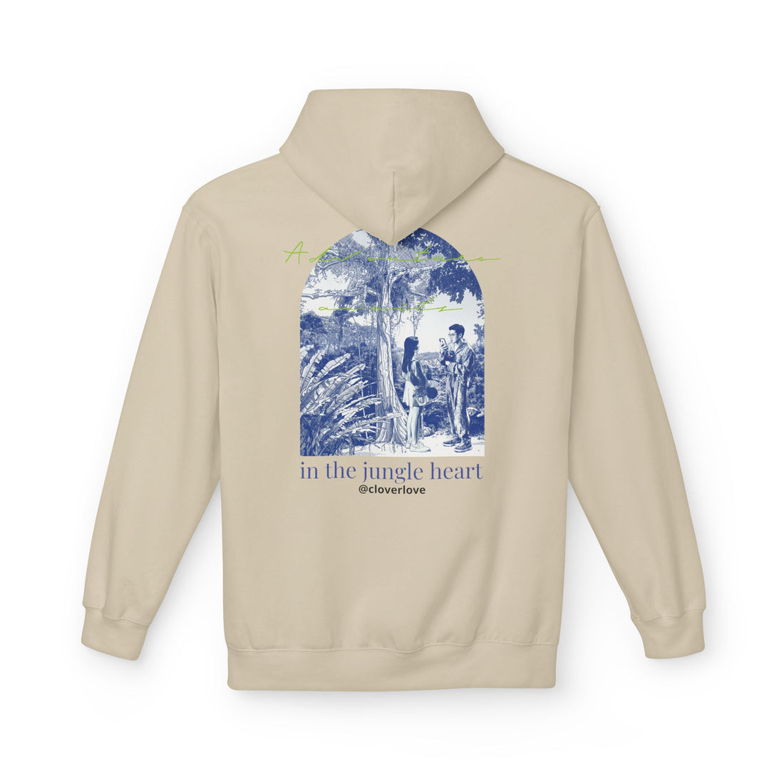 Dschungel-Abenteuer Hoodie – Vintage Tropical Travel Grafik Pullover Sweatshirt