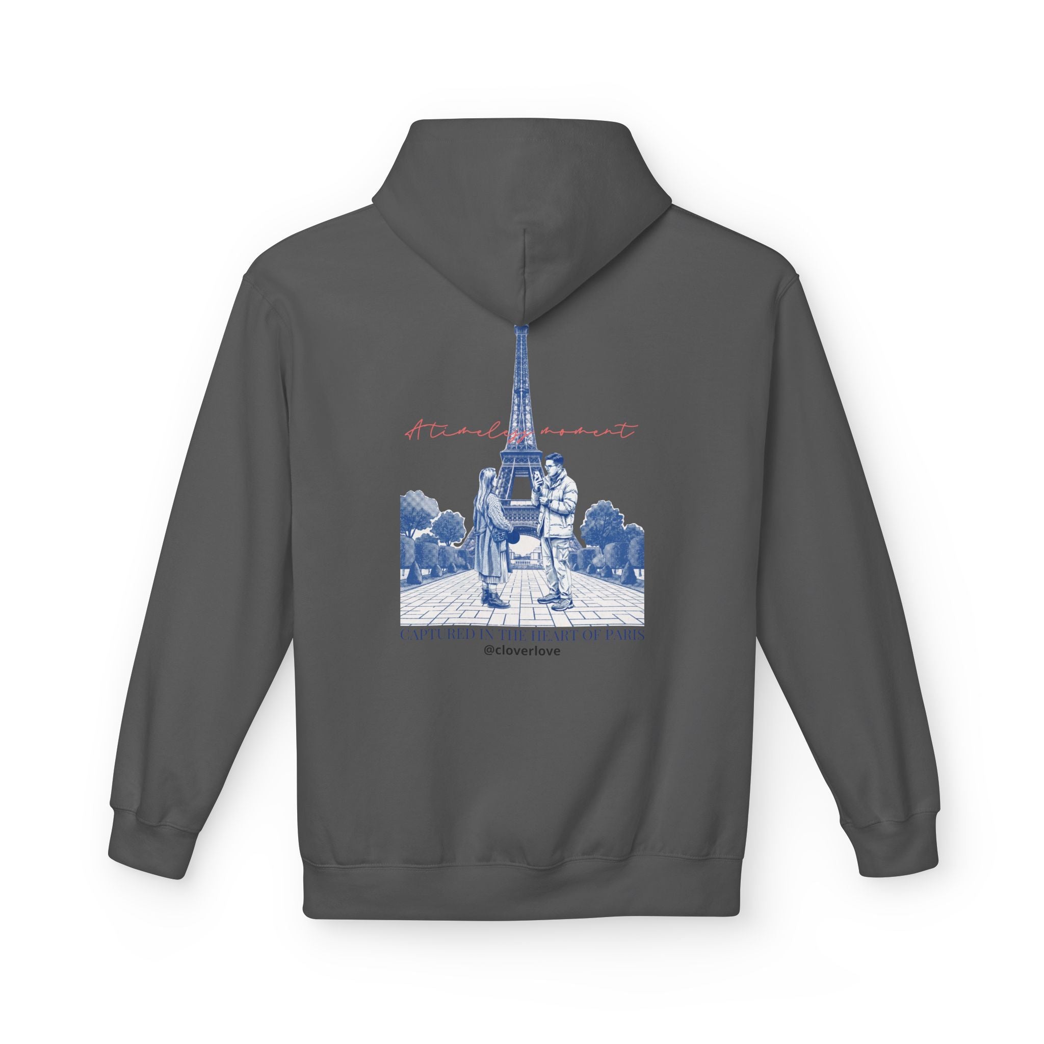 Paris Eiffelturm Hoodie | Romantisches Reise-Grafik-Sweatshirt