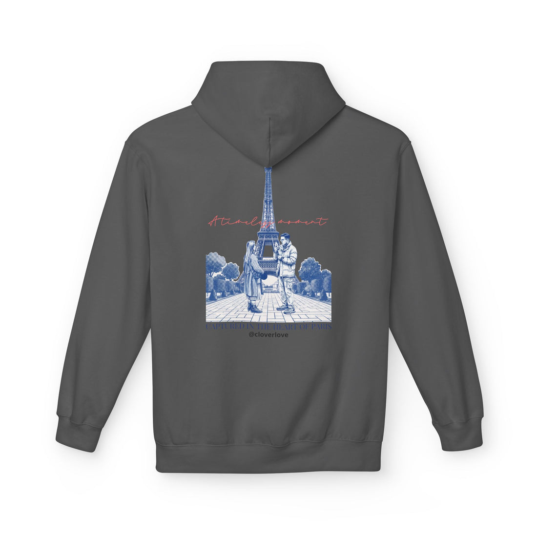 Paris Eiffelturm Hoodie | Romantisches Reise-Grafik-Sweatshirt