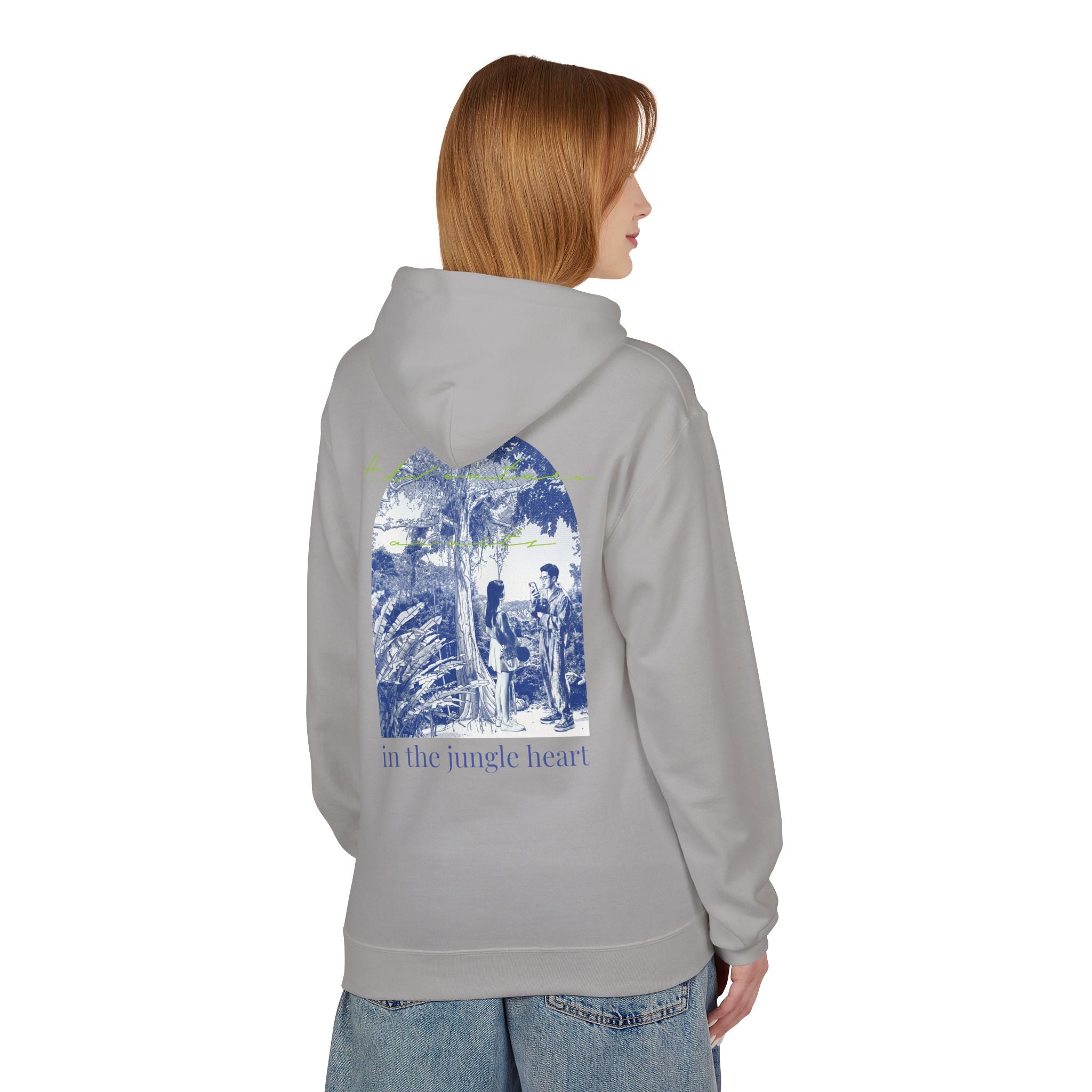 Jungle Adventure Hoodie – Vintage Tropical Travel Graphic Pullover Sweatshirt