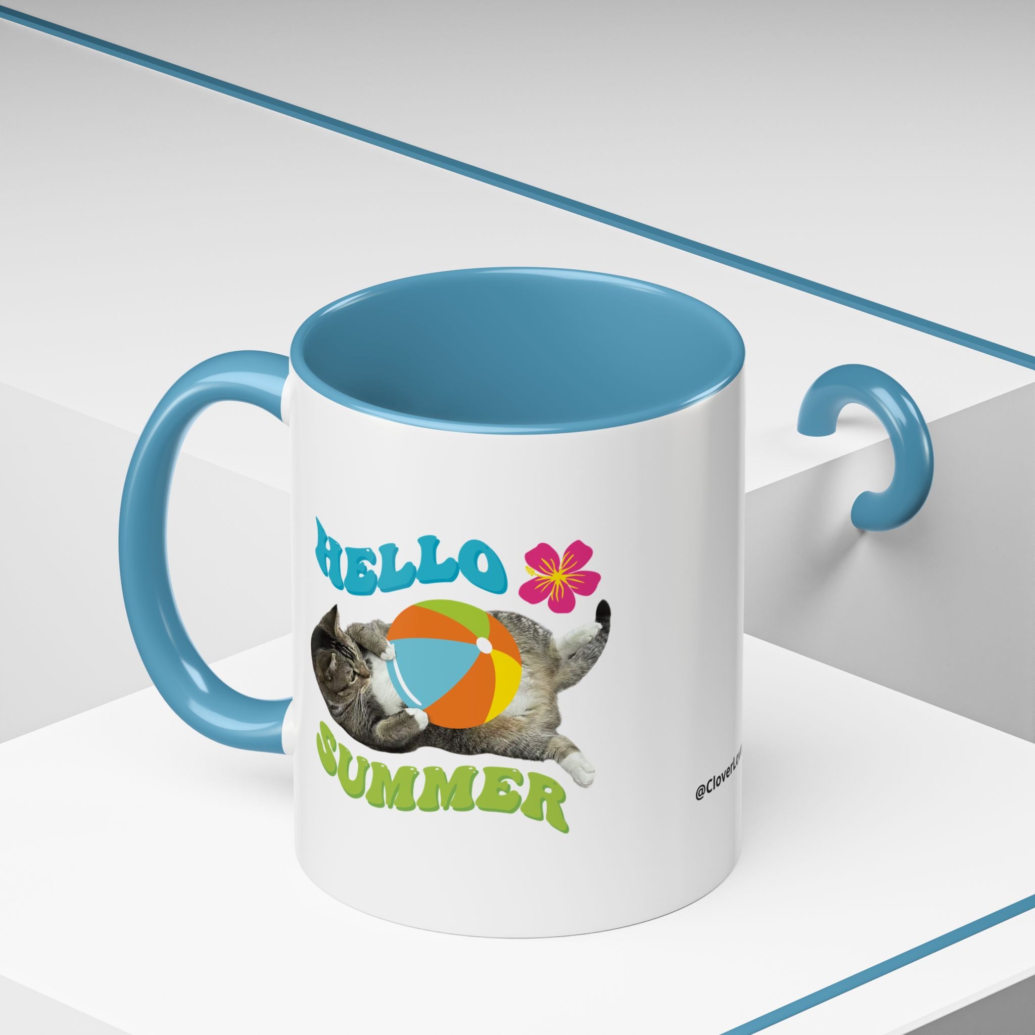 Retro Custom Cat Mug | Personalized Pet Photo Coffee Cup With Custom Text