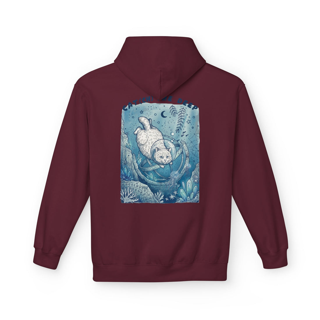 Cat Deep Sea Adventure Hoodie | Vintage Ocean Explorer Graphic Sweatshirt