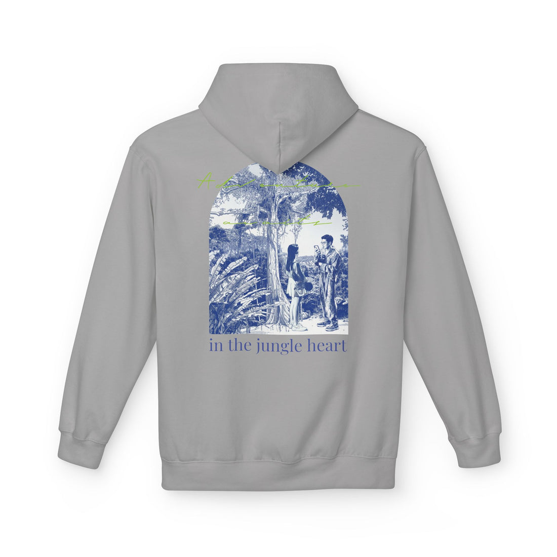 Jungle Adventure Hoodie – Vintage Tropical Travel Graphic Pullover Sweatshirt