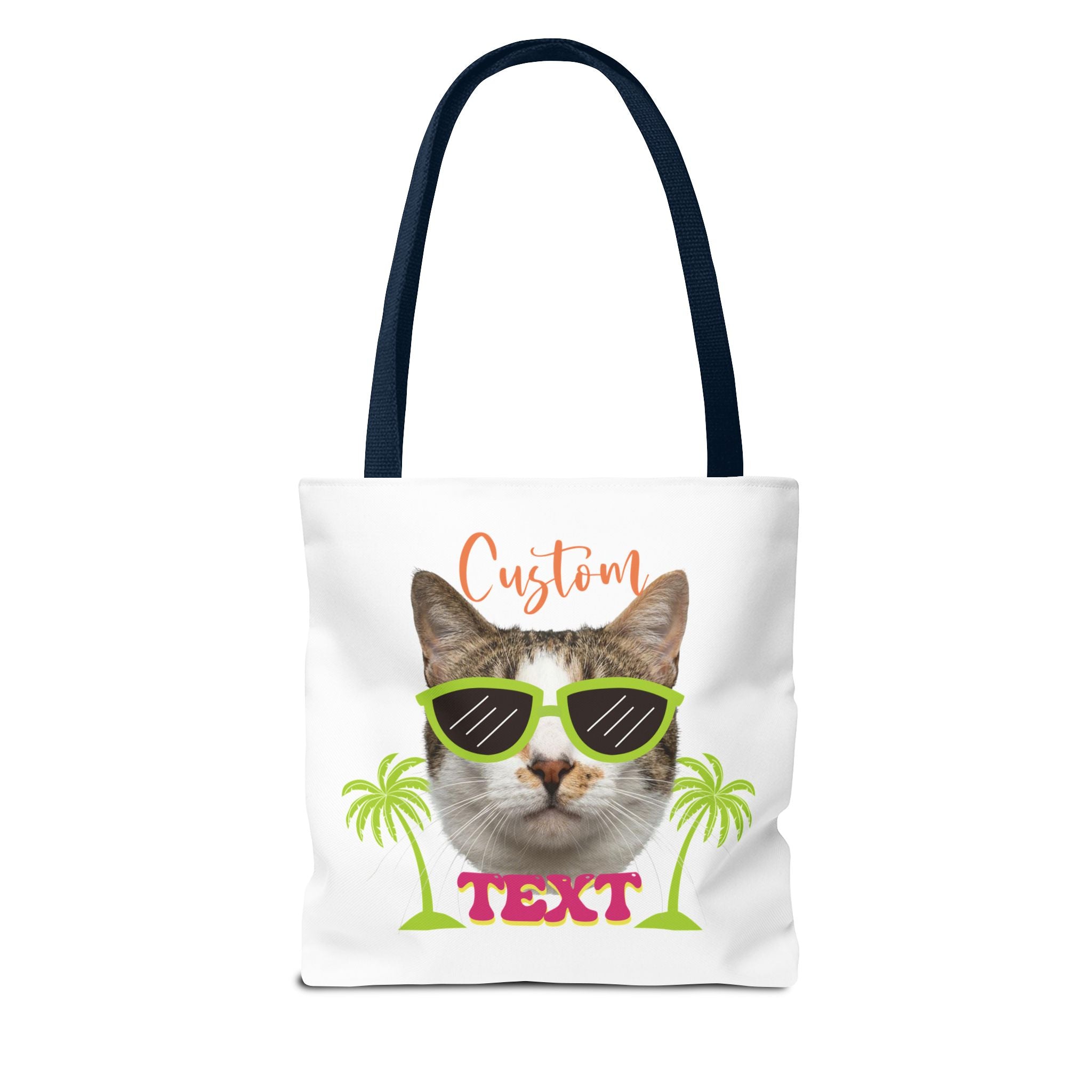Custom Cat Tote Bag | Personalized Pet Photo Summer Bag