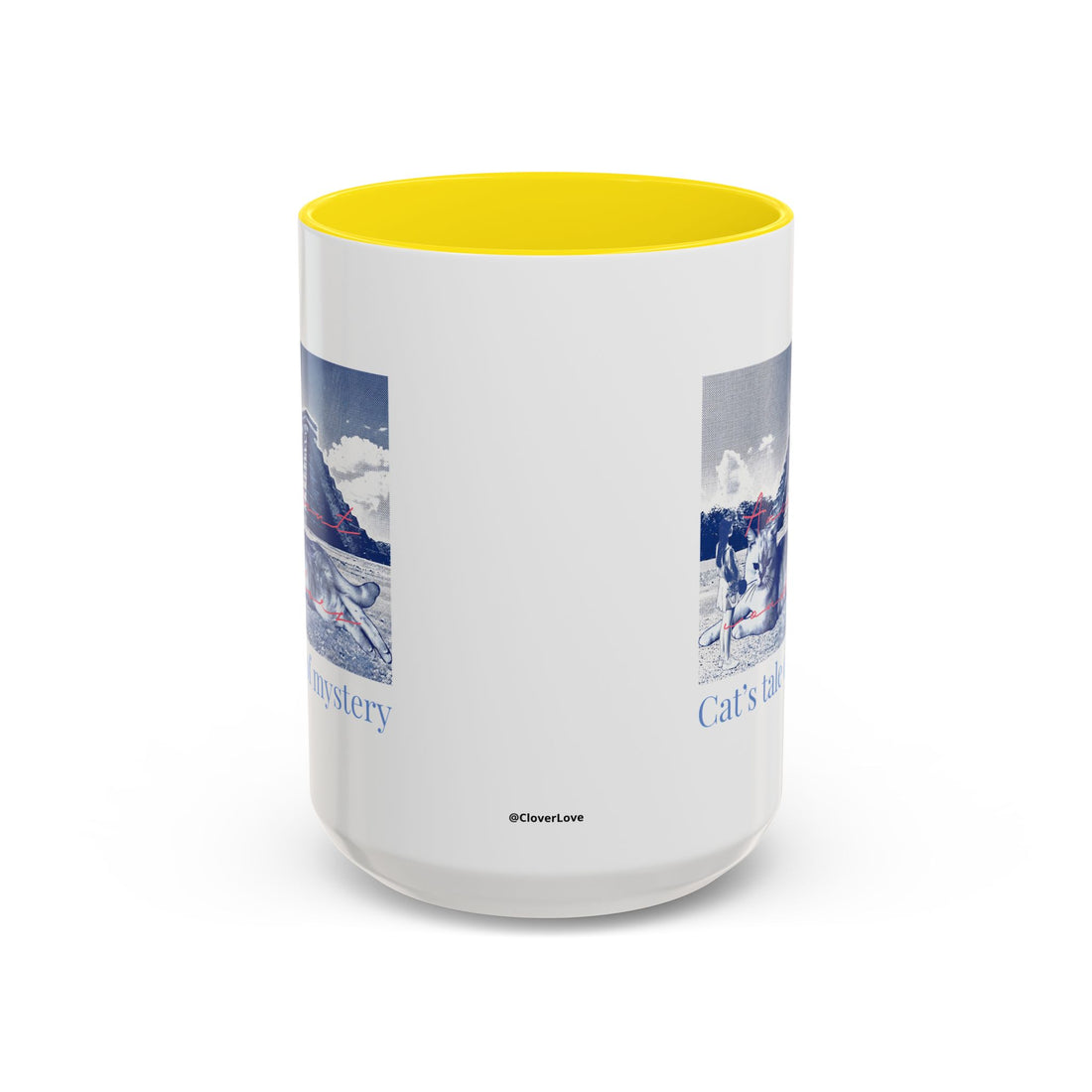 Chichen Itza Cat Travel Mug - Mexico Landmark Coffee Cup for Cat Lovers