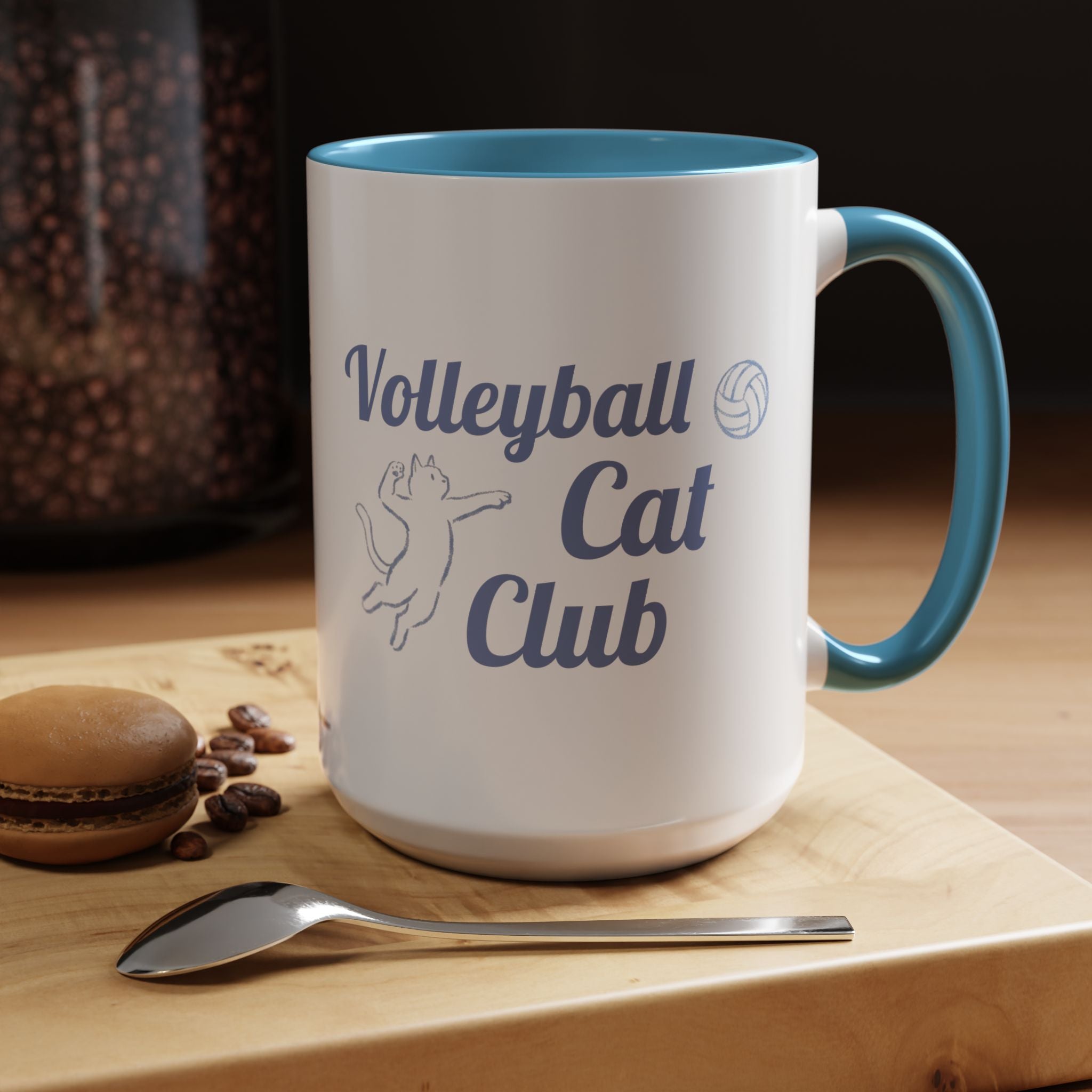 Volleyball Club Mug | Cat Design