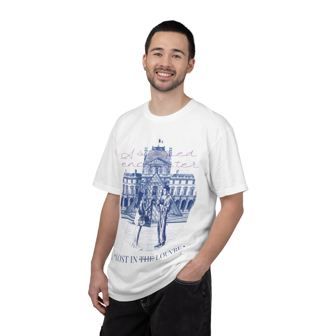 Custom Paris Louvre Travel T-Shirt - Vintage France Vacation Gift