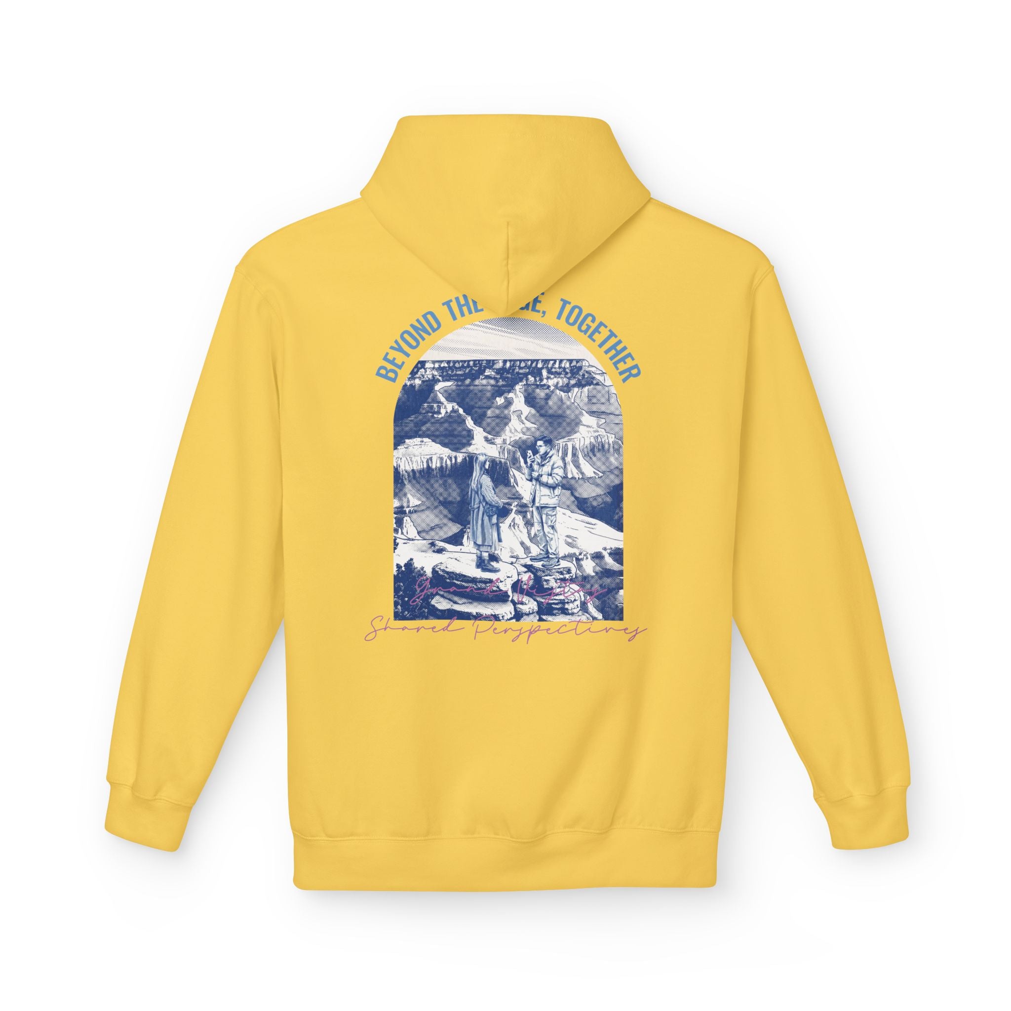 Beyond The Horizon Custom Travel Hoodie, Scenic Landmark Couple Gift