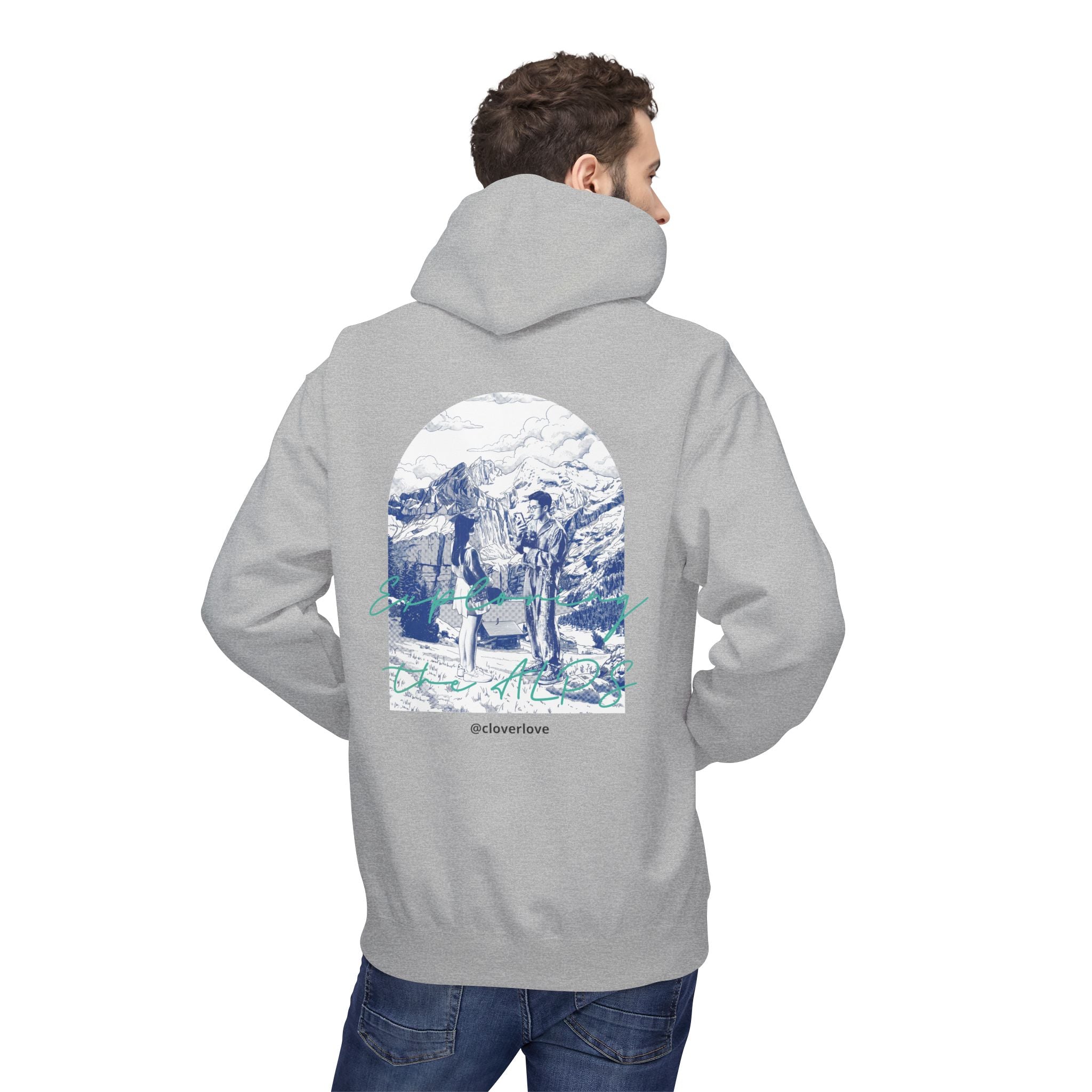 Mountain Travel Hoodie | Abenteuerlandschaft Grafik Pullover