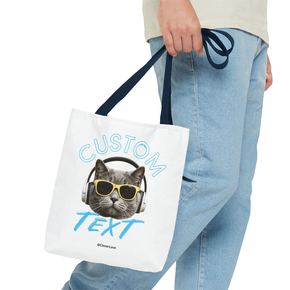 Summer Chill Cat Tote Bag | Funny Cat Lover Beach Bag