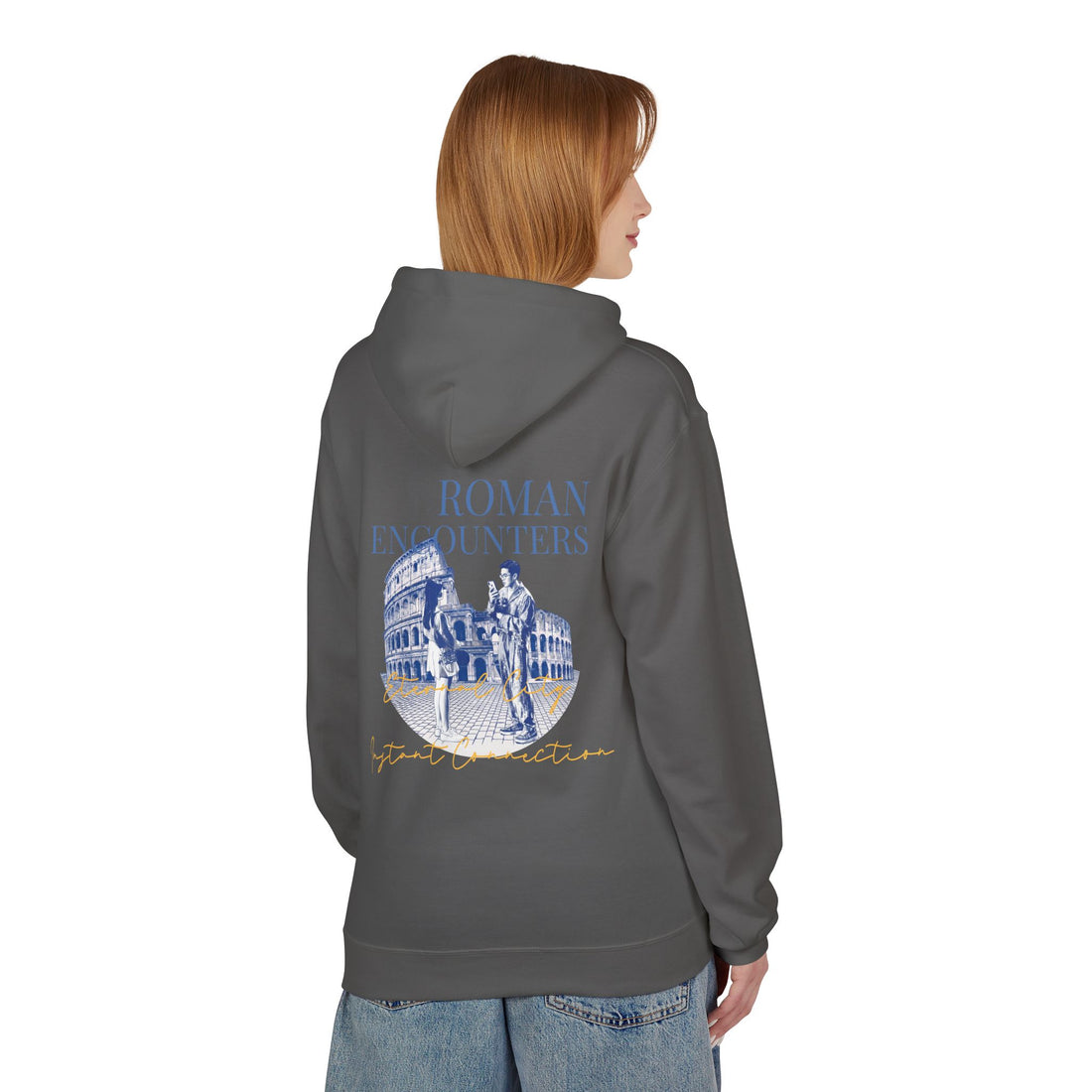Roman Encounters Hoodie | Colosseum Travel Landmark Sweatshirt