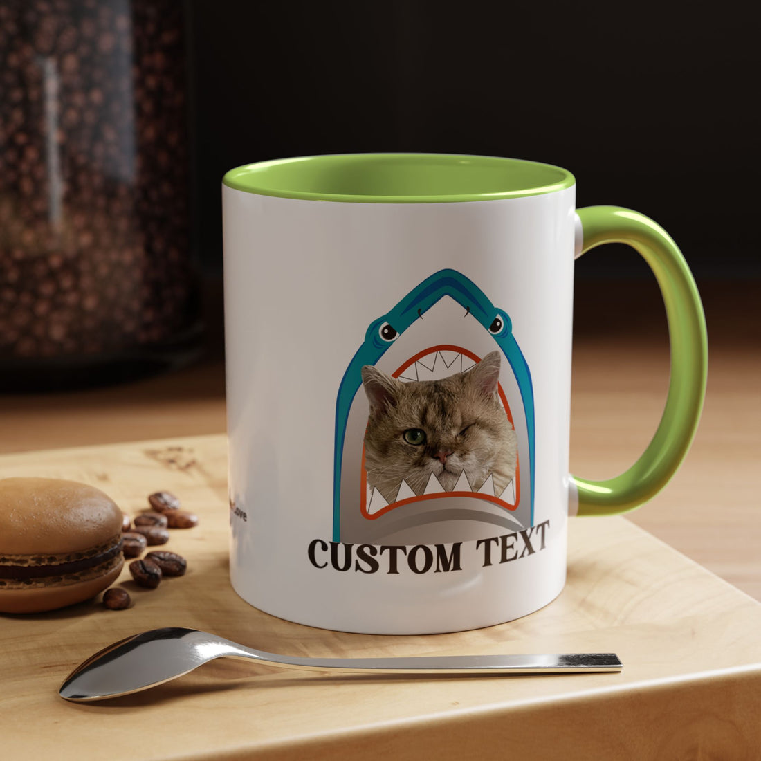 Summer Diving Dog Mug | Personalized Dog Photo Coffee Cup With Custom Text