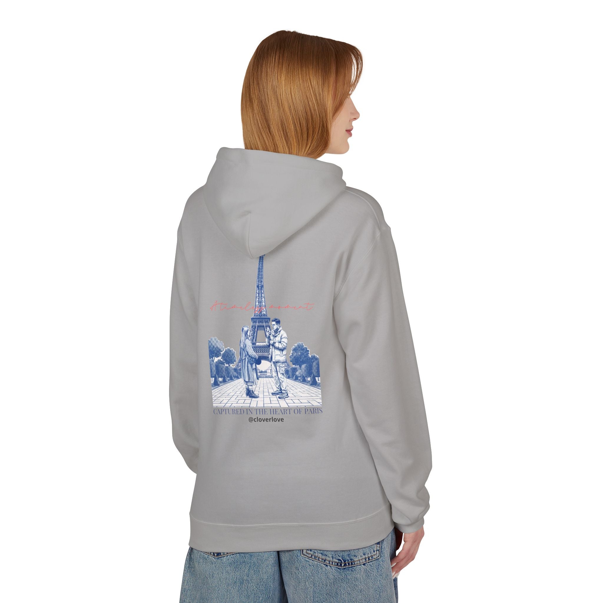 Paris Eiffelturm Hoodie | Romantisches Reise-Grafik-Sweatshirt