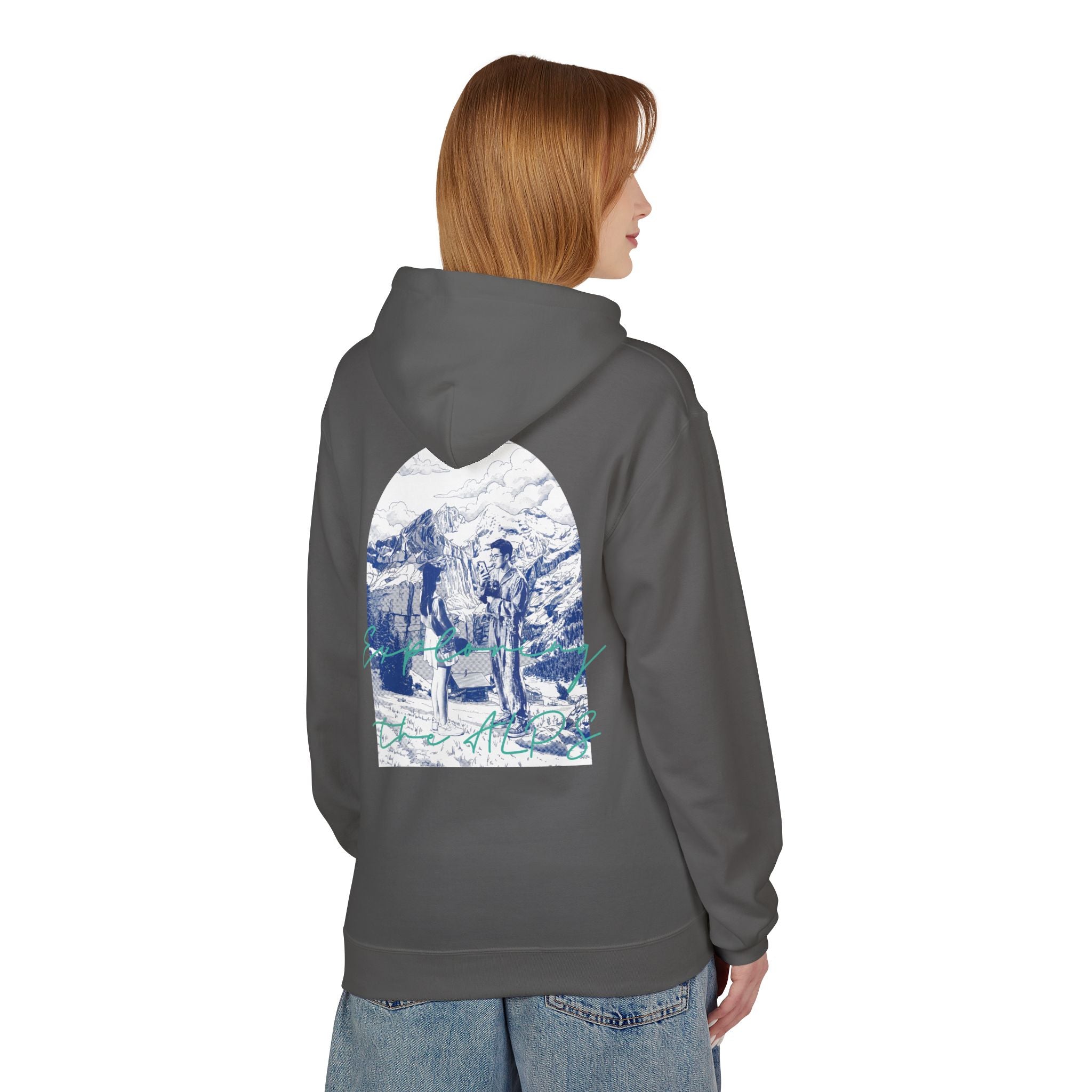 Mountain Travel Hoodie | Adventure Landscape Graphic Pullover