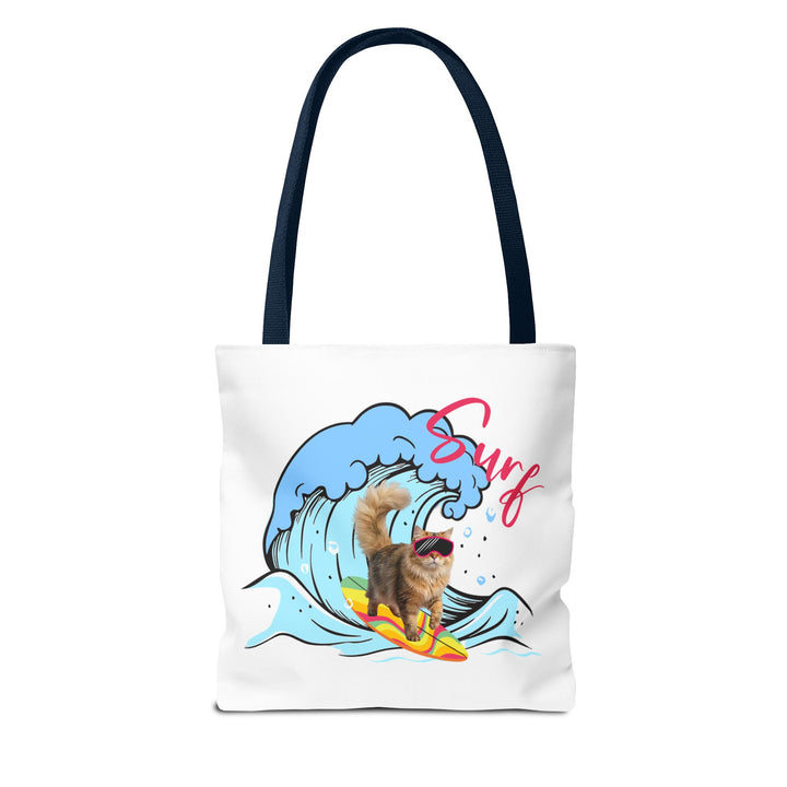 Funny Cat Tote Bag | Custom Pet Photo Shark Summer Bag