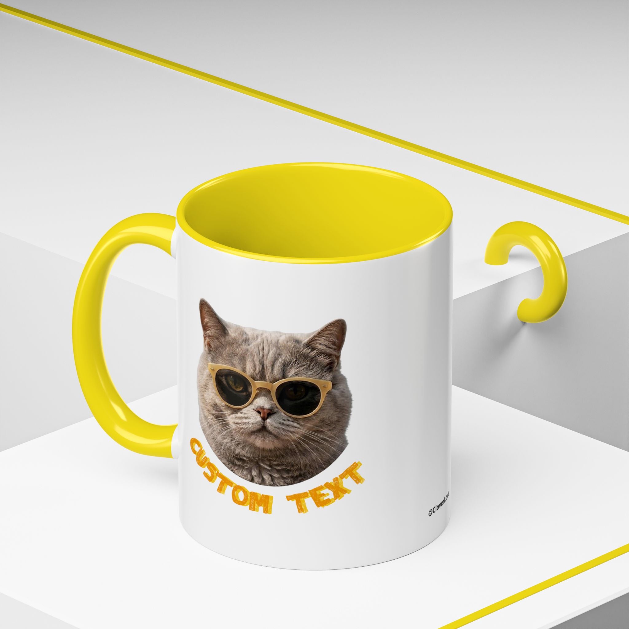 Lustige Katzen-Sommer-Tasse – Süße Strand-Kaffeetasse für Katzenliebhaber