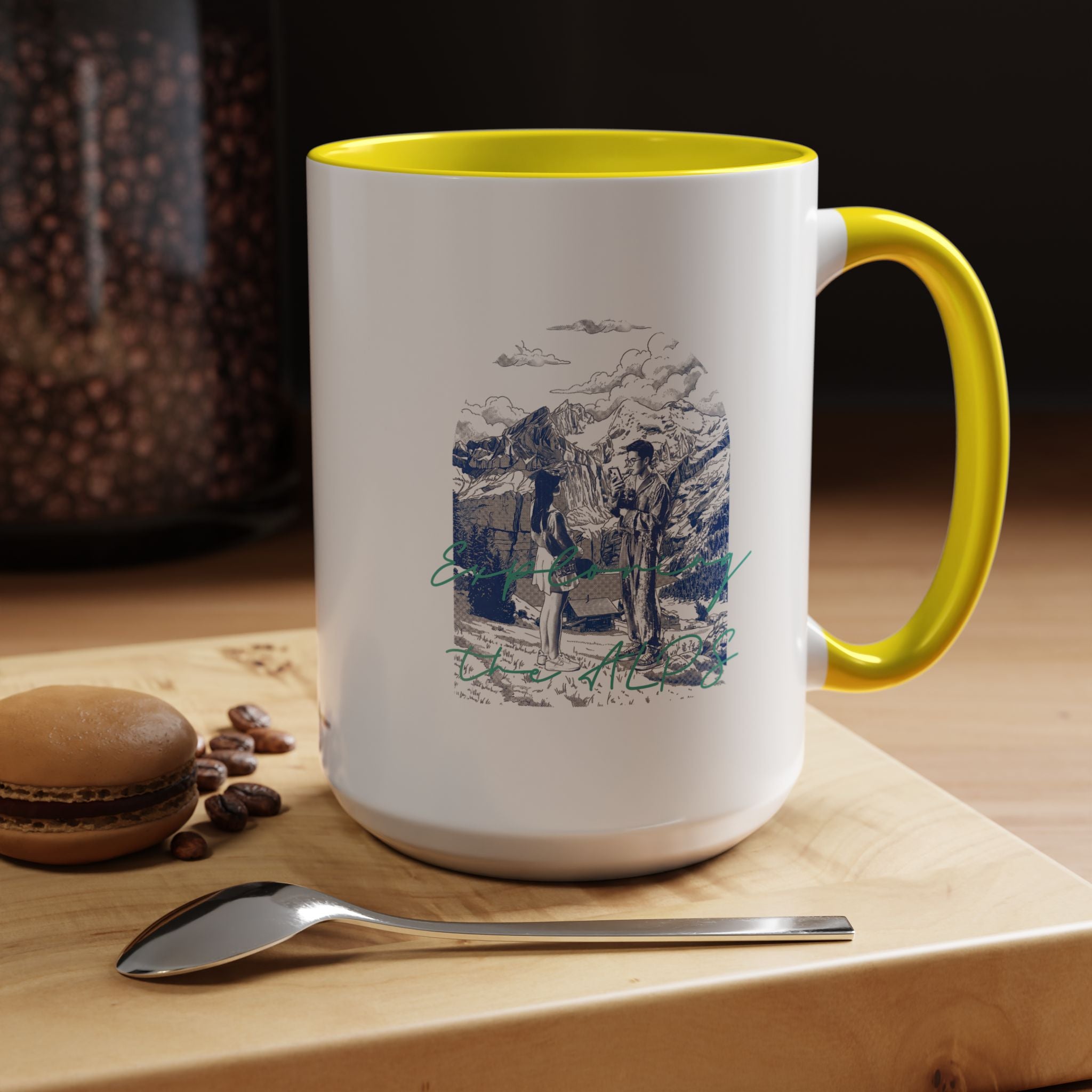 Reisebecher „Entdecke die Alpen“ – Bergabenteuer-Kaffeetasse
