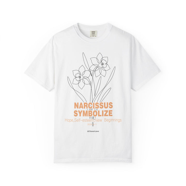 Narcissus Flower T-Shirt - Botanical Graphic Shirt for Flower Lovers