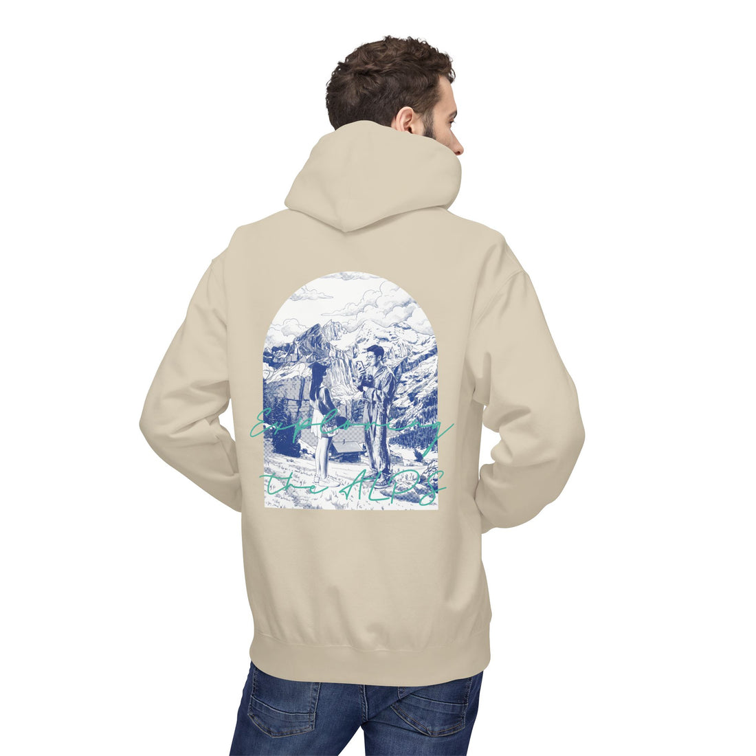 Mountain Travel Hoodie | Adventure Landscape Graphic Pullover