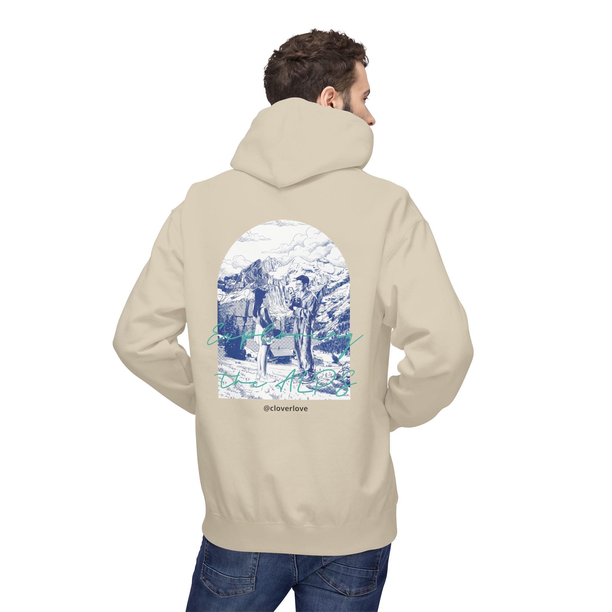 Mountain Travel Hoodie | Abenteuerlandschaft Grafik Pullover