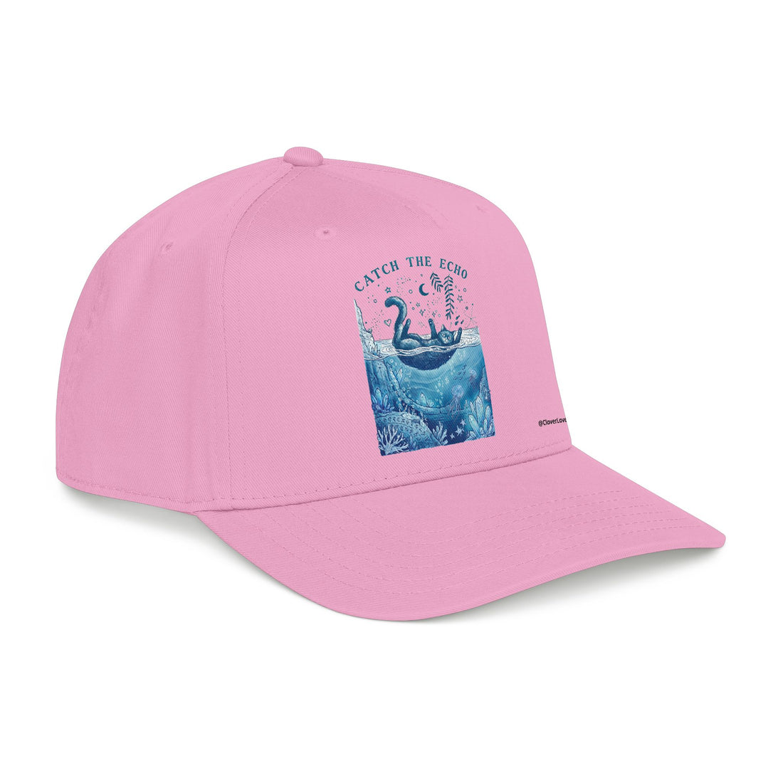 Ocean Cat Hat - Underwater Adventure Baseball Cap, Cute Cat Lover Gift, Marine Life Hat
